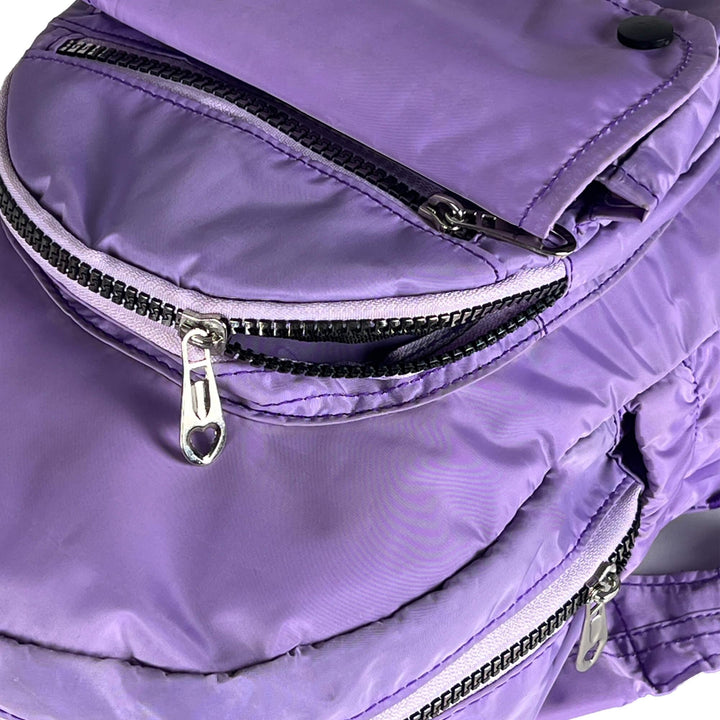 Mini Nylon Women Backpack has More than 9 pockets for better organization and easy access to your things. Fashionpyramid
