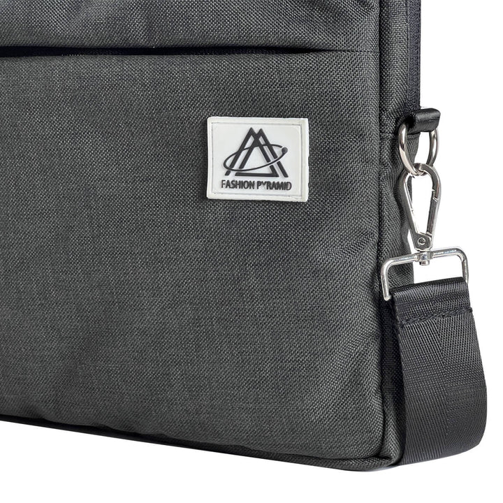Laptop Shoulder Messenger Bag - Dedicated Accessory Pocket for Organized Storage - Black