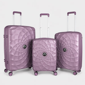 Air Trolley 3-piece hardshell luggage set in Mauve - 20 inch, 24 inch, 28 inch