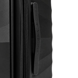 Fashion Pyramid Explore Trolley in black – side carry handle close-up