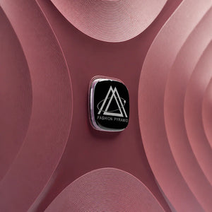 Fashion Pyramid Explore Trolley in rose – Fashion Pyramid logo badge on the shell