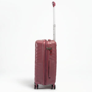 Fashion Pyramid Explore Trolley small 20-inch cabin suitcase in rose, side view