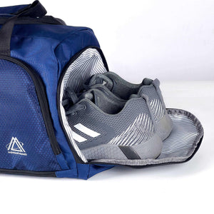 Beehive Gym and travil Bag The Durable Crowdsource Designed Duffel Bag with 10 Optimal Compartments Including Water Resistant Pouch - navy - Fashionpyramid