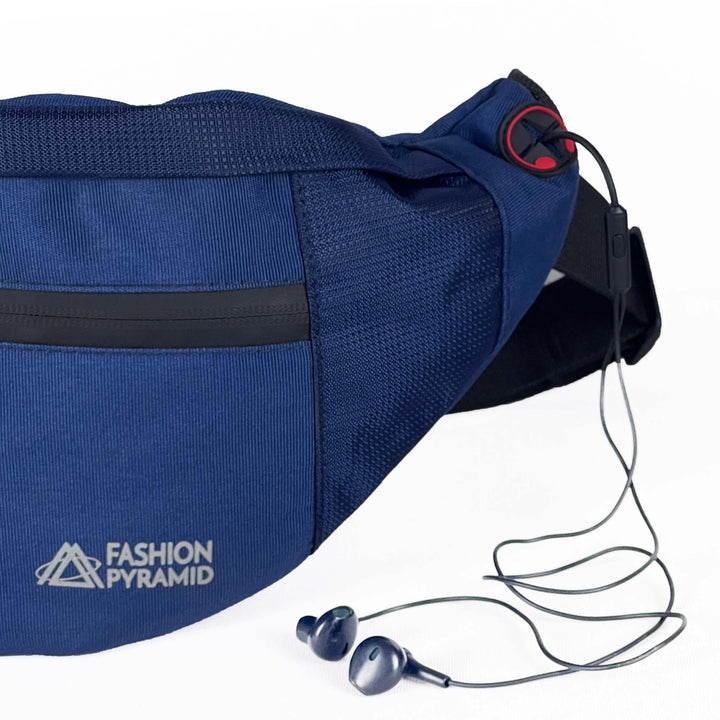 Beehive waist bag has AUX Output for headphones. Fashionpyramid