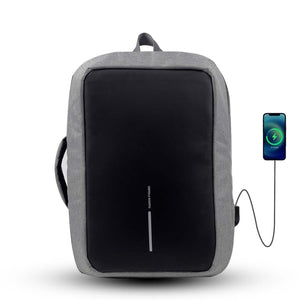 Backpack has zippers that are hidden from view, making it more difficult for thieves to access the contents of the backpack.