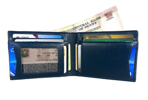 Slim Wallet made of high quality genuine leather different in texture and finish. Fashionpyramid