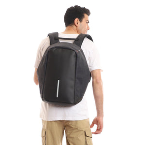 Smart Anti-Theft Bag With USB Port With Water Resistant Material - Black - Fashionpyramid