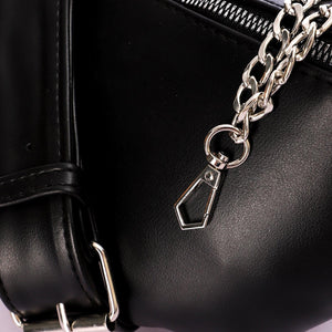 حقيبة الخصر النسائية "chain” - اسود - Fashionpyramid