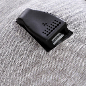 شنطة الظهر colorful مع مخرج usb لشحن الموبايل -سوستة اسود - اللون رمادى - Fashionpyramid