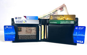 A leather wallet usually has multiple compartments, including card slots for credit cards and IDs, a bill compartment for cash. Fashionpyramid
