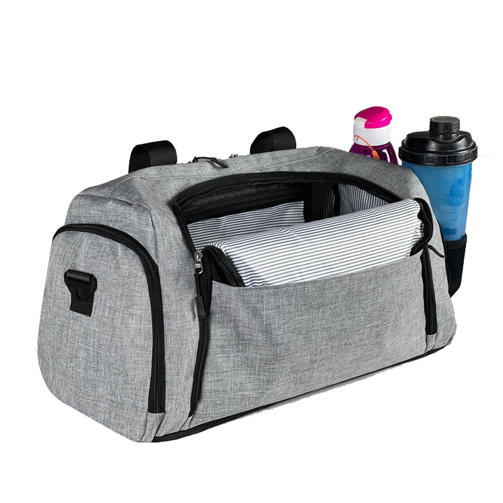The size of a gray duffel bag can vary, with some being small enough to carry as a gym bag, while others are large enough to use as a travel bag for a weekend getaway.