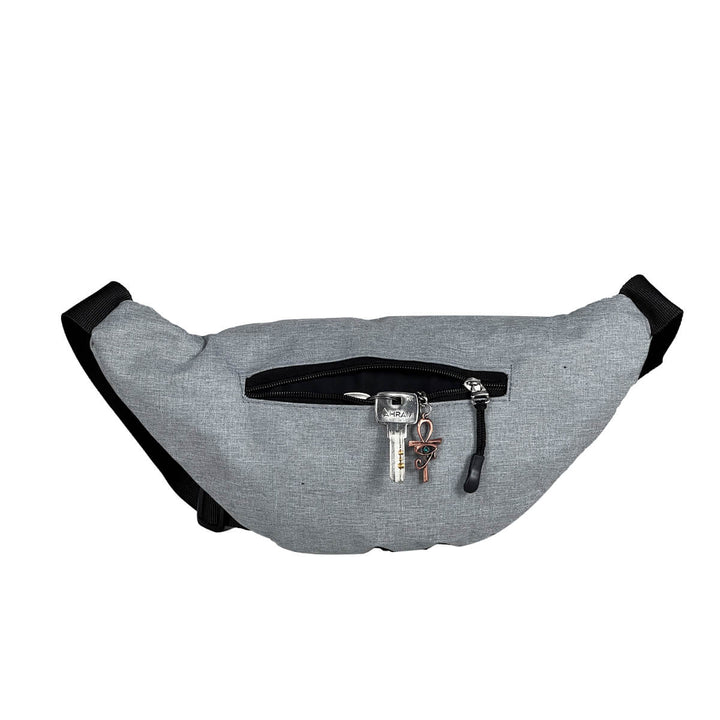 Convenient waist bag with a designated key pocket to keep your keys secure and easily accessible while on-the-go