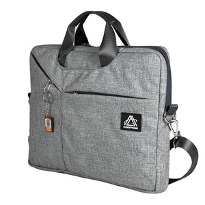 Gray Laptop Shoulder Messenger Bag - 15.6-inch - Labtech