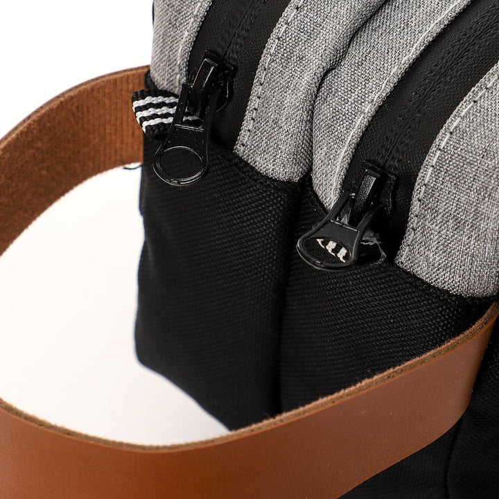 Handbag has a high-quality, heavy-density leather handle. Fashionpyramid