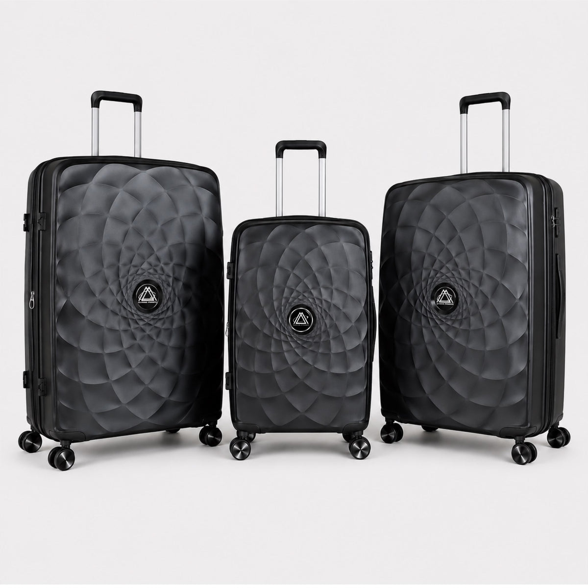 Air Trolley 3-piece hardshell luggage set in Black - 20 inch, 24 inch, 28 inch