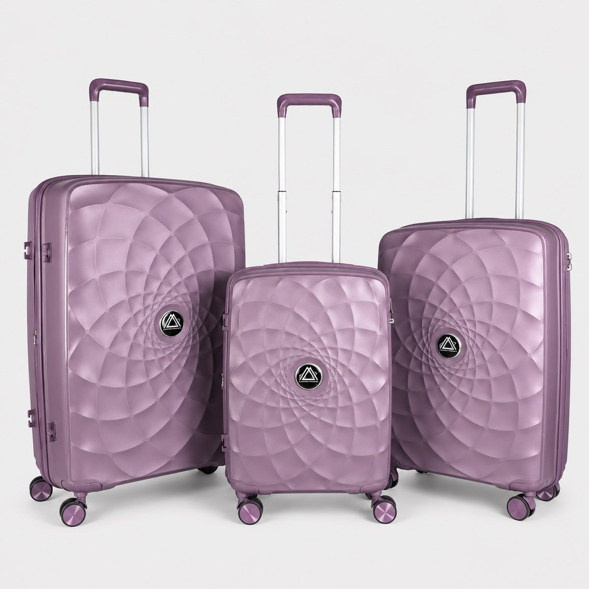 Air Trolley 3-piece hardshell luggage set in Mauve - 20 inch, 24 inch, 28 inch