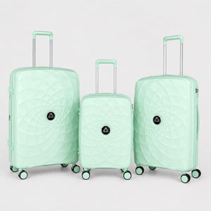 Air Trolley 3-piece hardshell luggage set in Mint Green - 20 inch, 24 inch, 28 inch