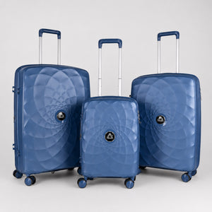 Air Trolley 3-piece hardshell luggage set in Navy Blue - 20 inch, 24 inch, 28 inch