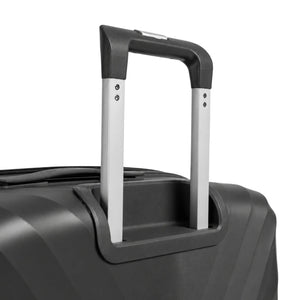 Fashion Pyramid Explore Trolley in grey – aluminium telescopic handle close-up