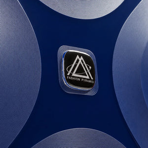 Fashion Pyramid Explore Trolley in navy blue – Fashion Pyramid logo badge on the shell