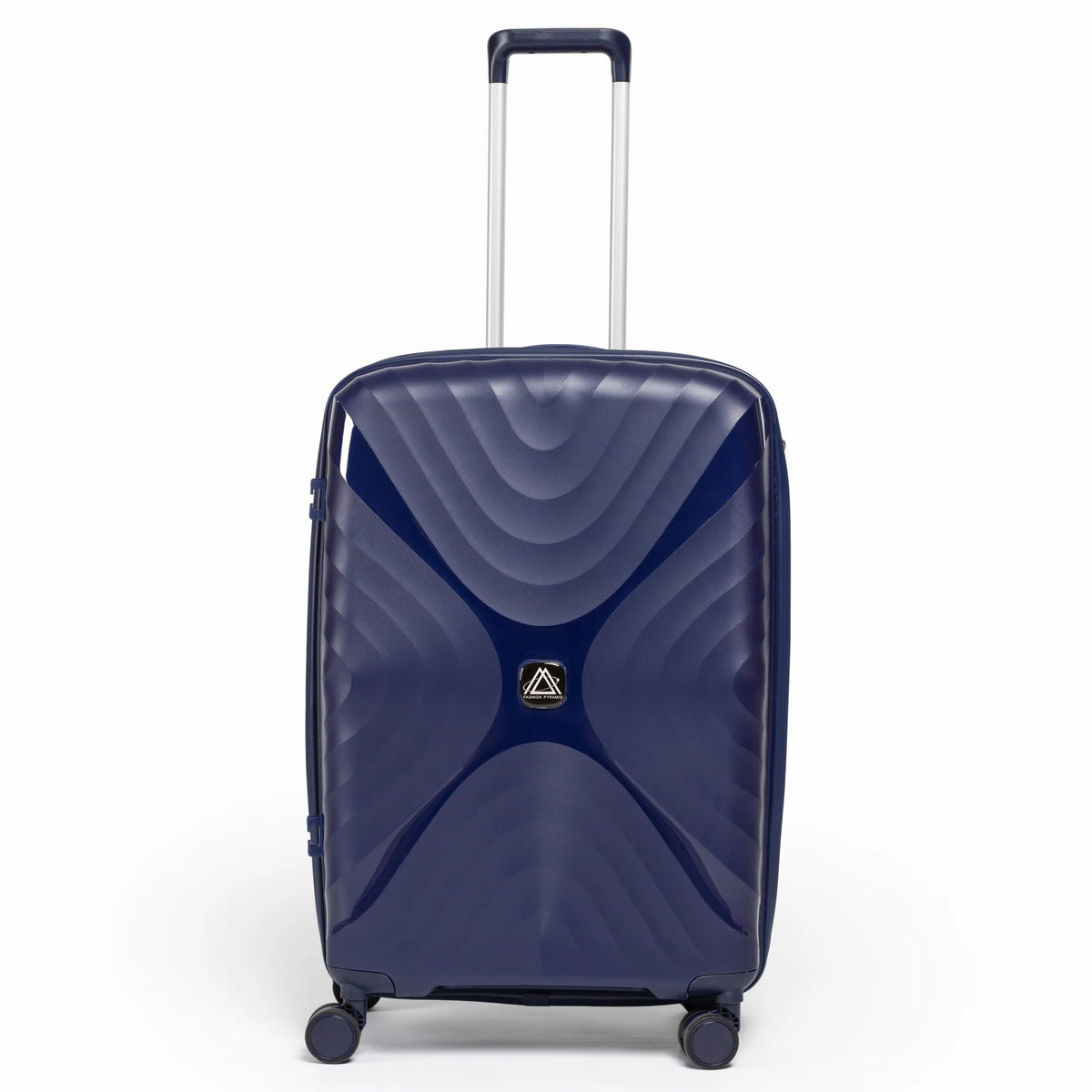 Fashion Pyramid Explore Trolley medium 24-inch suitcase in navy blue, front view