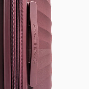 Fashion Pyramid Explore Trolley in rose – side carry handle close-up