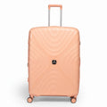 Fashion Pyramid Explore Trolley large 28-inch suitcase in salmon, front view