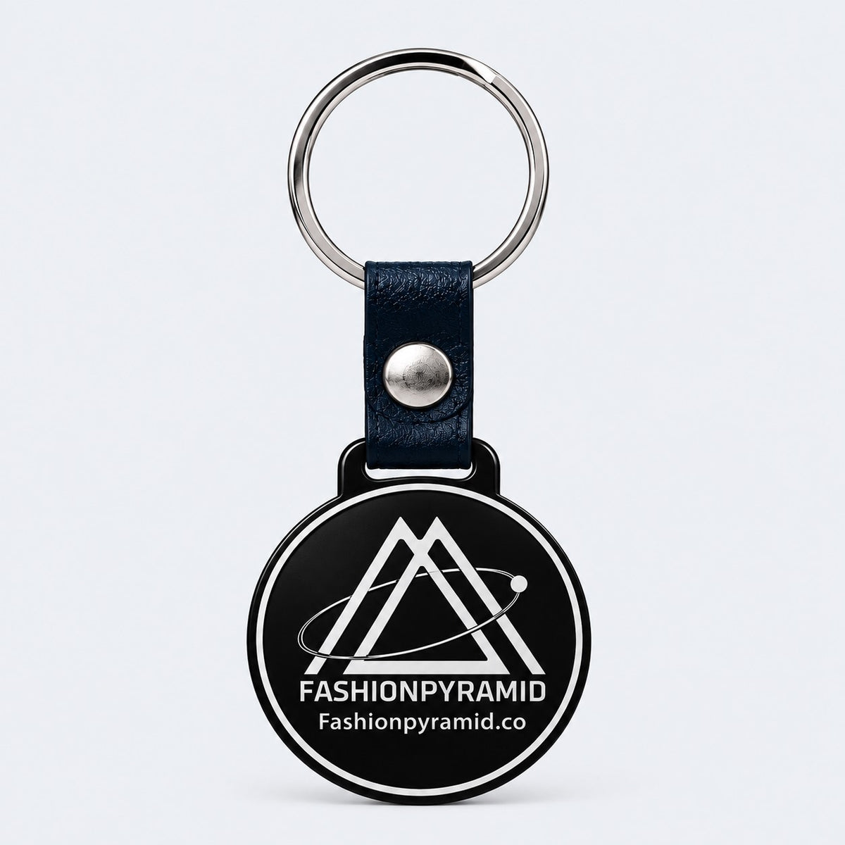 Brand side of the Safe Code medallion with the Fashion Pyramid logo and website