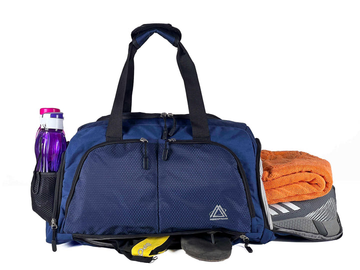 Beehive Gym and travil  Bag The Durable Crowdsource Designed Duffel Bag with 10 Optimal Compartments Including Water Resistant Pouch - navy - Fashionpyramid