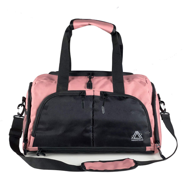 Beehive Gym and travil  Bag The Durable Crowdsource Designed Duffel Bag with 10 Optimal Compartments Including Water Resistant Pouch - Pink - Fashionpyramid