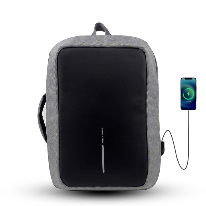  Backpack has zippers that are hidden from view, making it more difficult for thieves to access the contents of the backpack.