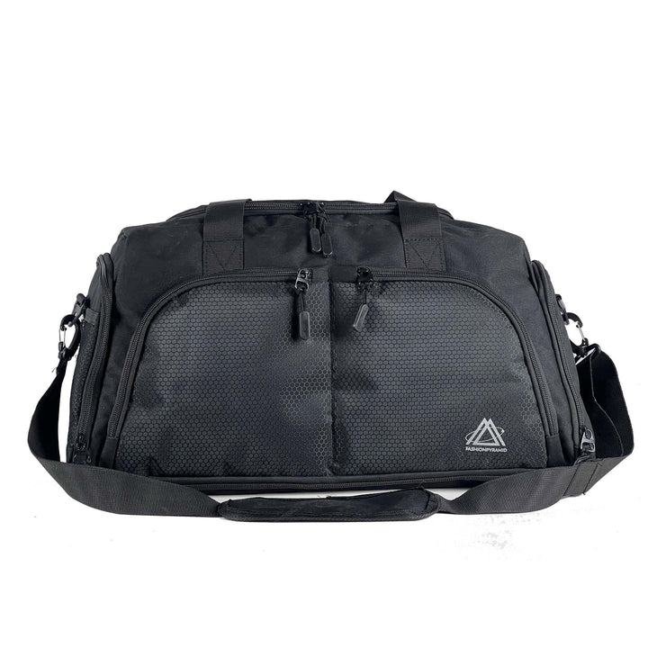 A duffel bag is a type of large, cylindrical bag designed for carrying a variety of items, from clothes and toiletries to sports equipment and other gear
