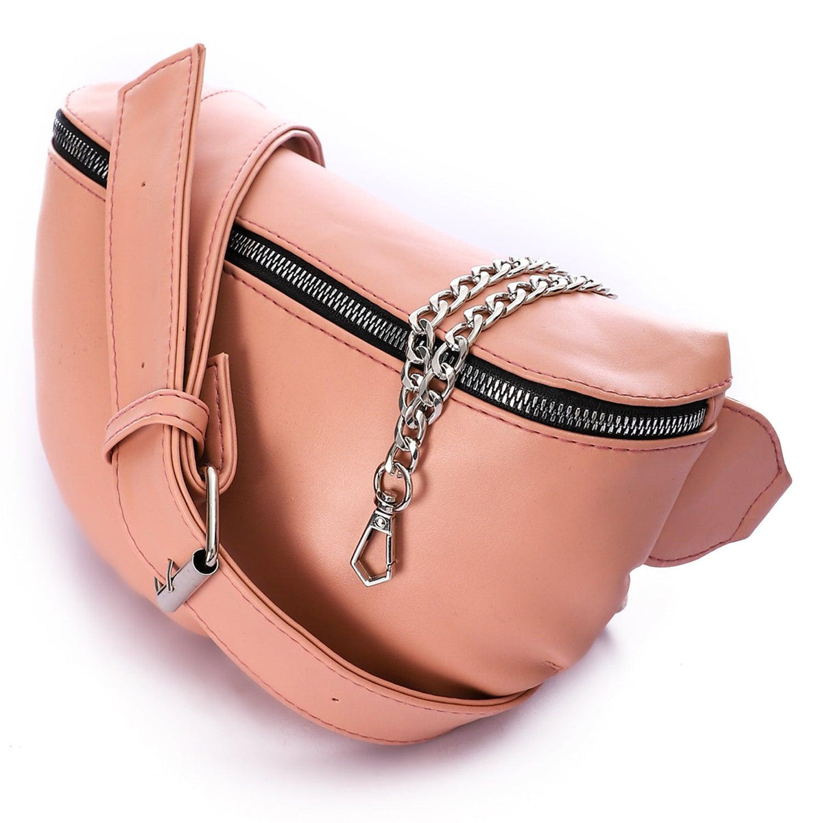 حقيبة الخصر النسائية  "chain”  - وردى فاتح - Fashionpyramid