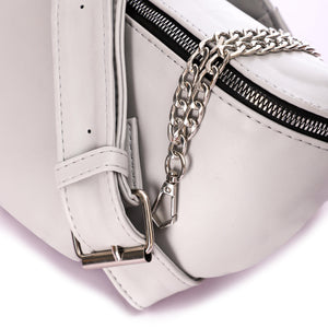 حقيبة الخصر النسائية  "chain” - رمادى فاتح - Fashionpyramid