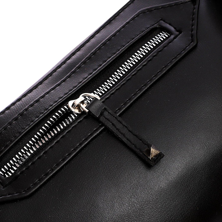حقيبة الخصر النسائية  "chainpack” من جلد عالي الجوده - اسود - Fashionpyramid