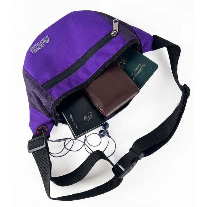 The main pocket in beehive waist bag  is spacious for all your daily essentials. Fashionpyramid