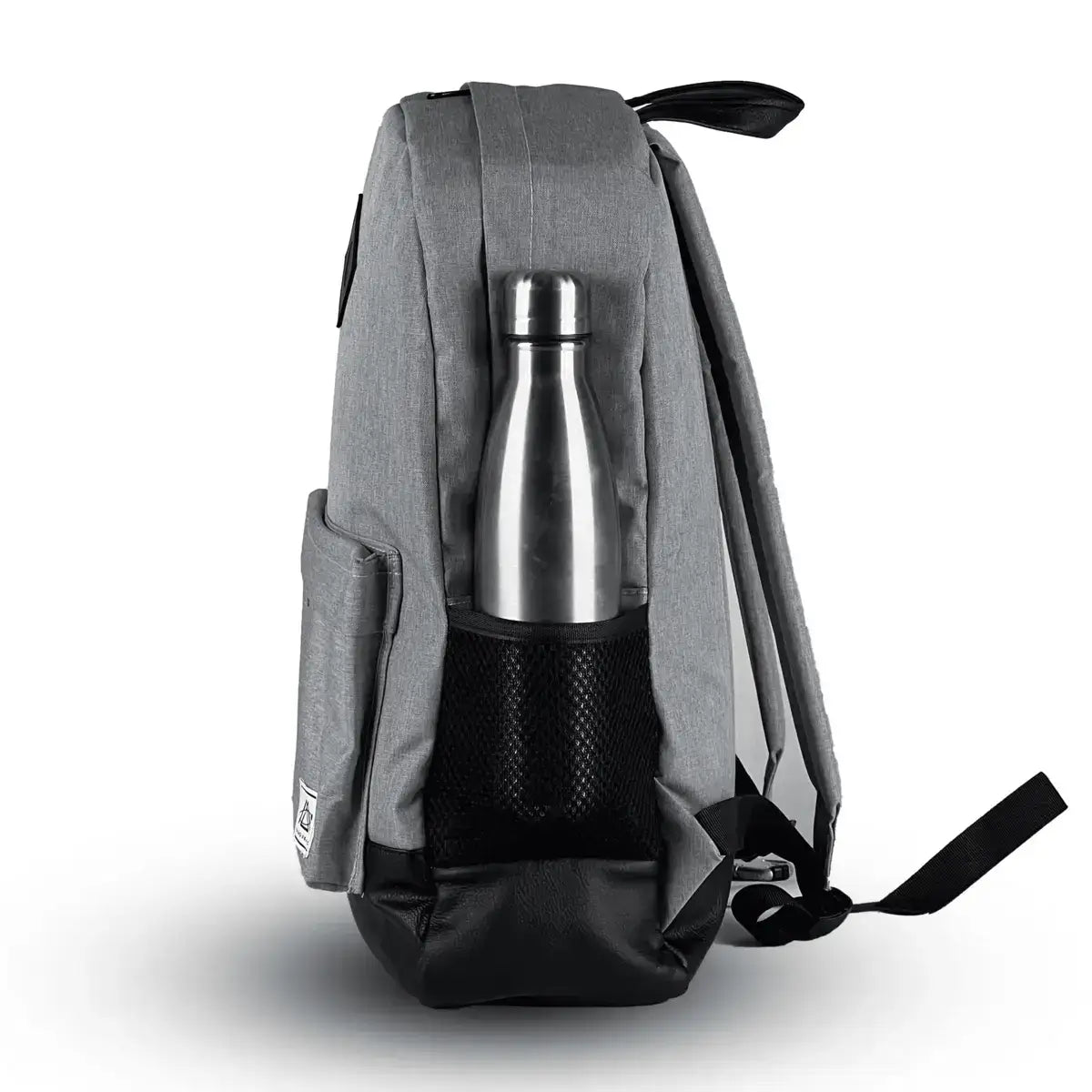 Pyramid backpack designed for girls, with a floral pattern and padded straps