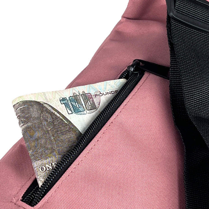 Beehive waist bag with AUX port - Pink - Fashionpyramid